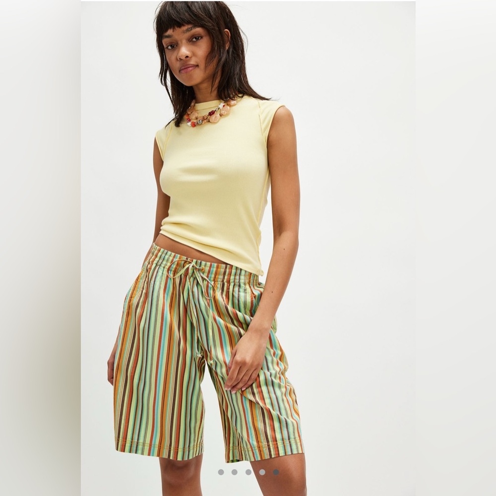 Free People Multicolor Striped Women's Shorts